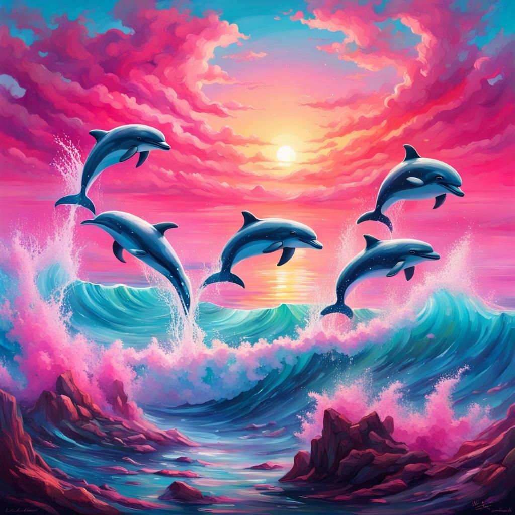 dancing dolphins