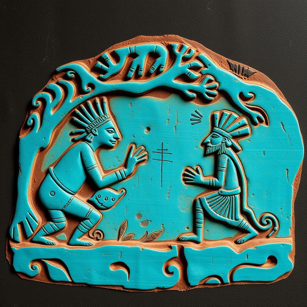 Archaic Turquoise Carvings: A Symbolic Relief