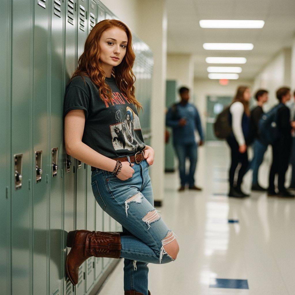 Sansa Stark: Fierce Texas Country Girl in Modern High School
