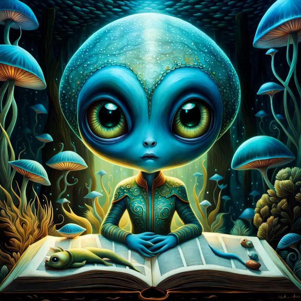 Aquatic Alien in Finnish Fairytale Style