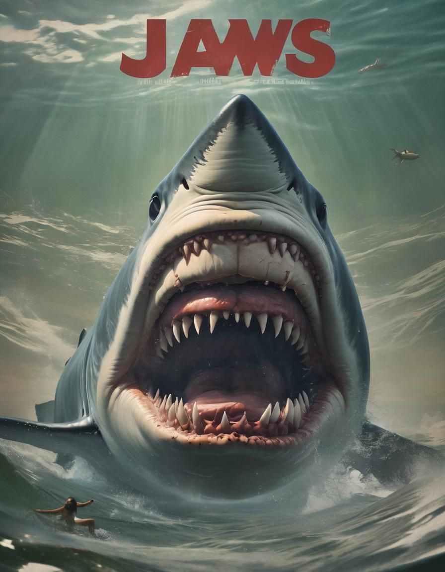 "JAWS", Movie poster