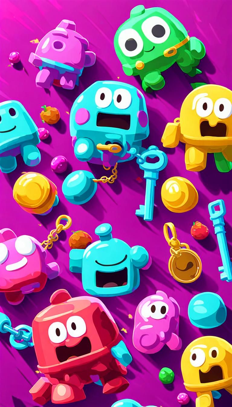 Fall Guys Themed Keys