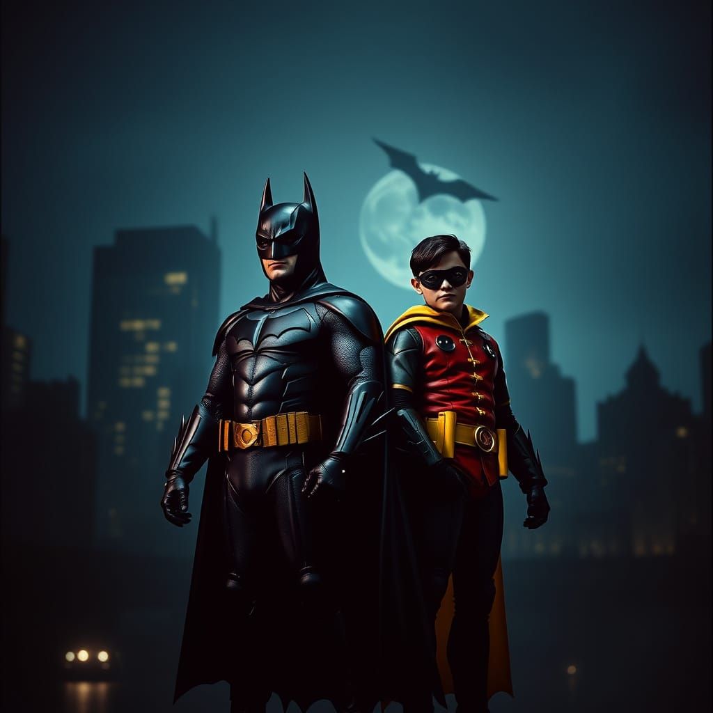 Batman and Robin in Dark Gotham, Cinematic Style