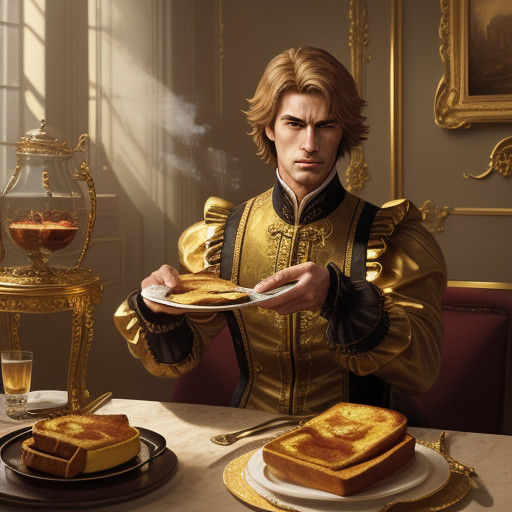 Lavish French Toast in Golden Hour