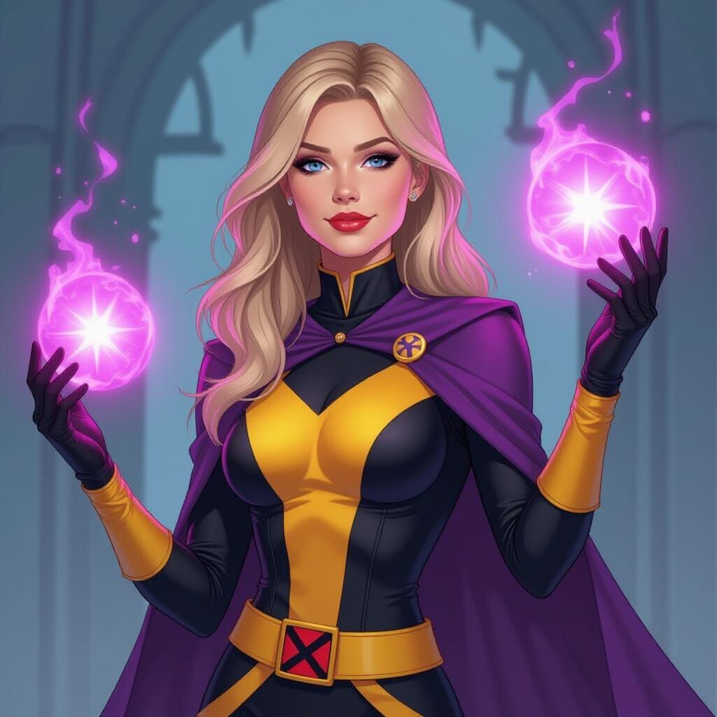 Illyana Rasputin Magik in X-Men Outfit: Digital Rendering