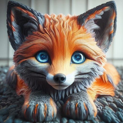 Whimsical Fox Portrait