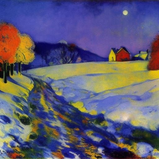 Seasons Transition in Expressionist Style