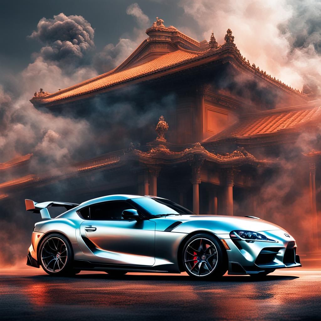 Platinum Toyota Supra Hycade in Smoky Setting