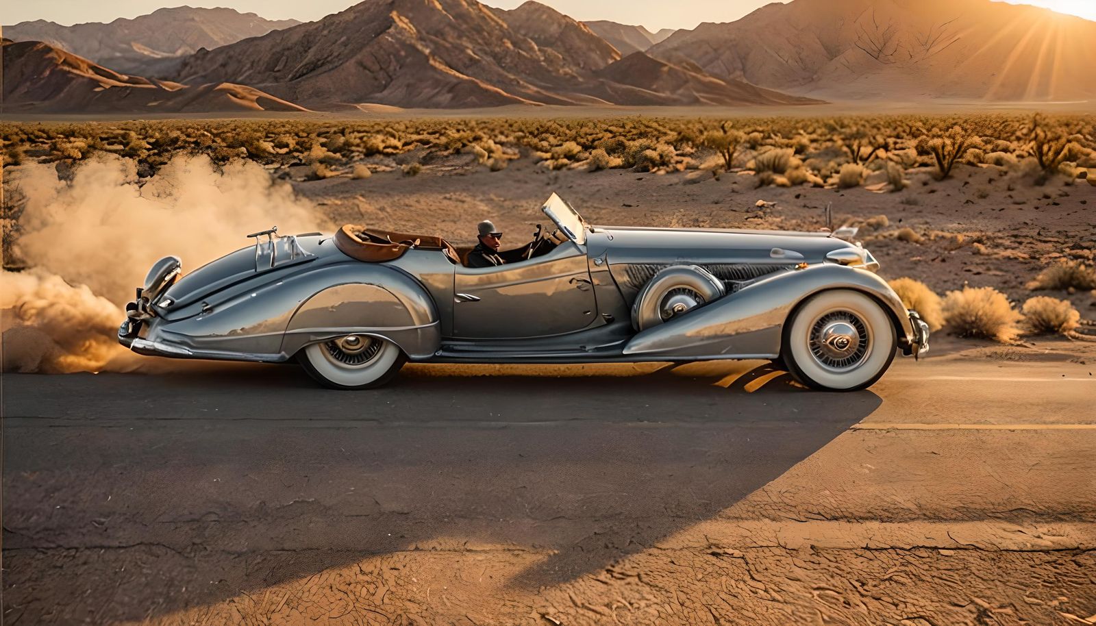1935 Auburn Speedster Races Through Desert
