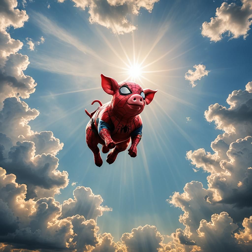 Spider-Man as Pig in Divine Sunshine