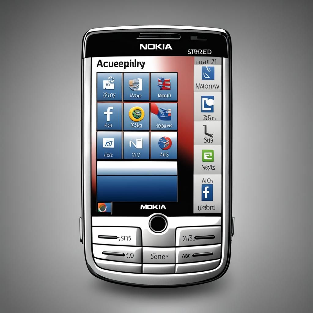 Iphone from 2004 in the style of nokia