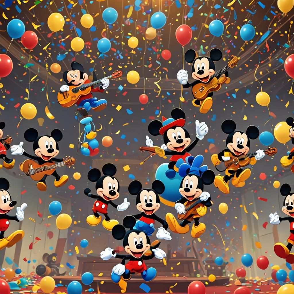 Mickey Mouse and Friends Play Instruments