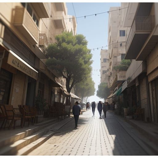 Cinematic Street Scene in Bnei Brak