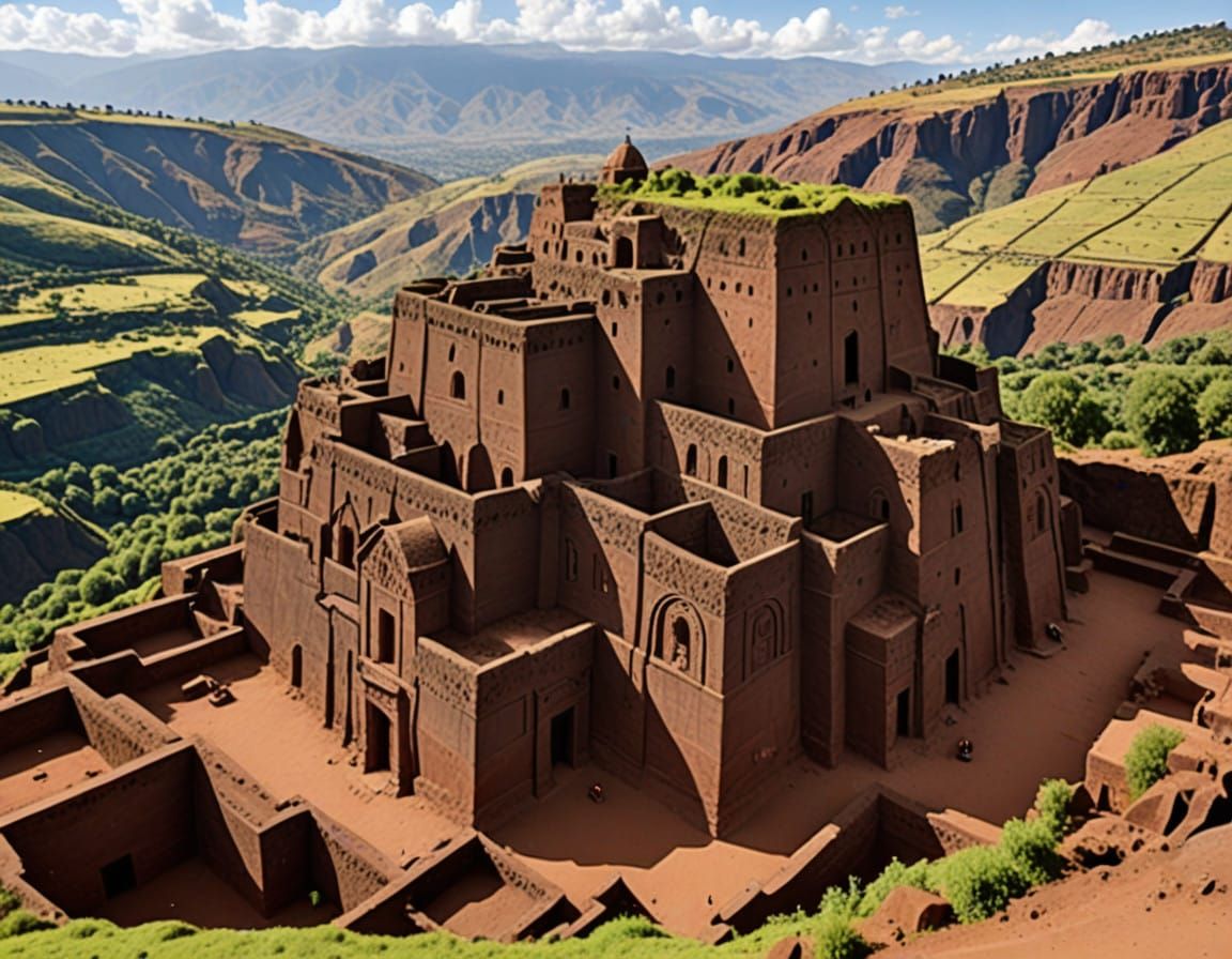 Rock Churches of Lalibela in Ethiopian Architecture