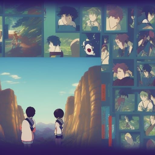 Studio Ghibli Anime Stickers by Makoto Shinkai