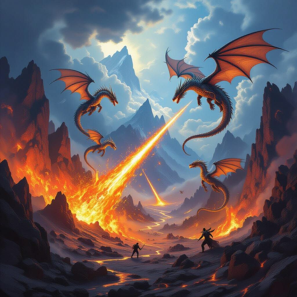 Epic Battle: Crystal Dragons vs Lava Dragons