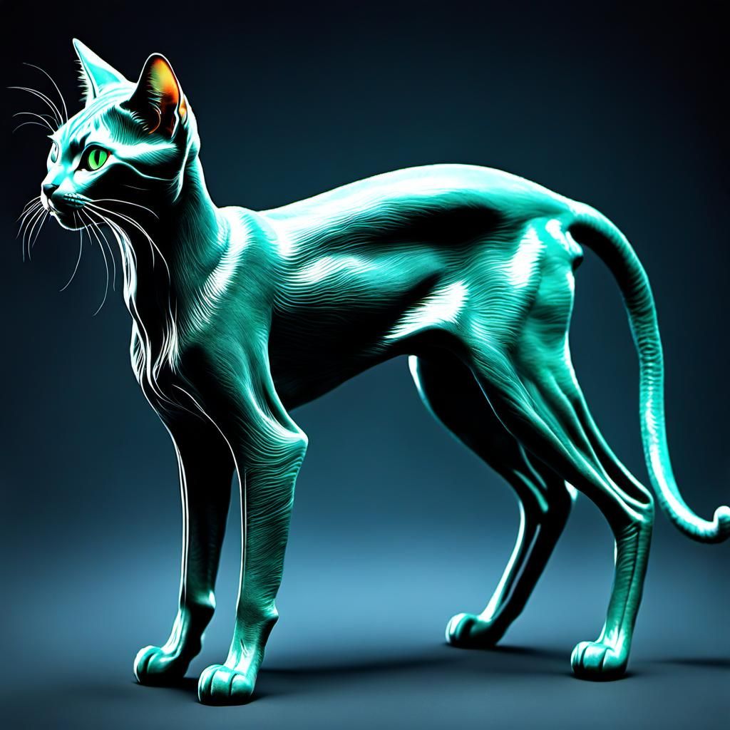 Alien Cat with Perfect Anatomy