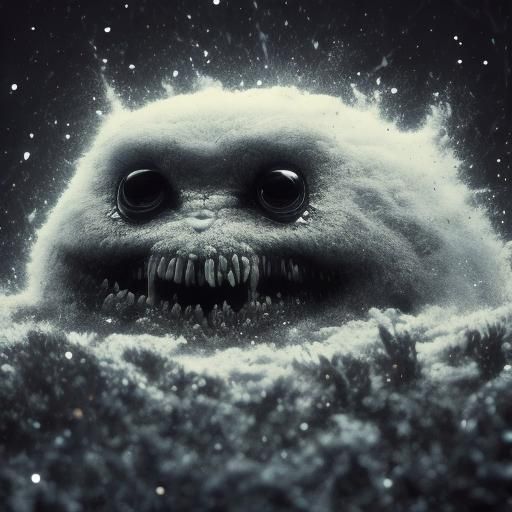 Abstract Black Sparkle Digital Art