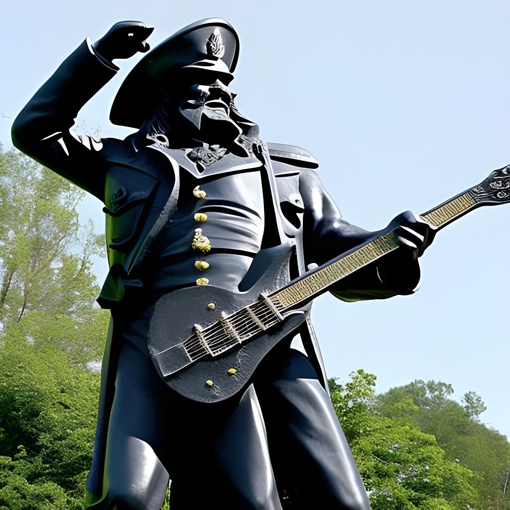Detailed Statue of Lemmy Kilmister