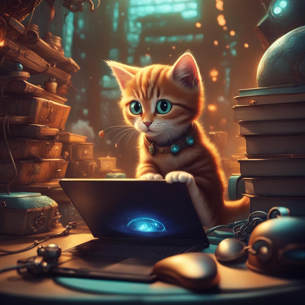 Tech-Savvy Kitten Creates Interspecies Communication App