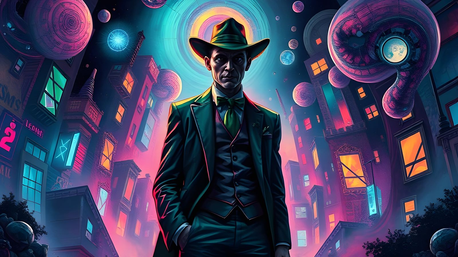 The Riddler in Psychedelic Visions