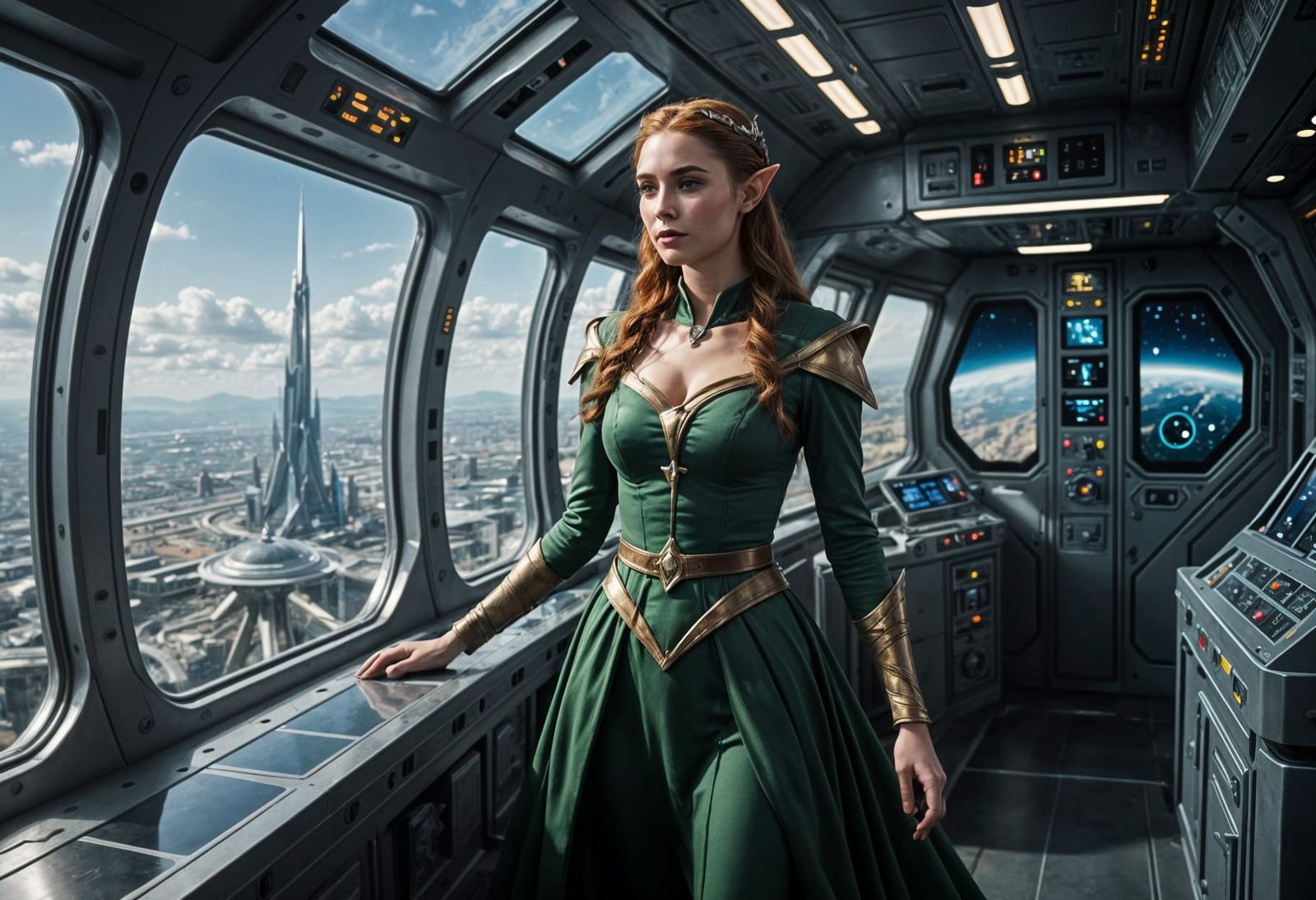 Elf Princess Returns to Earth from Space