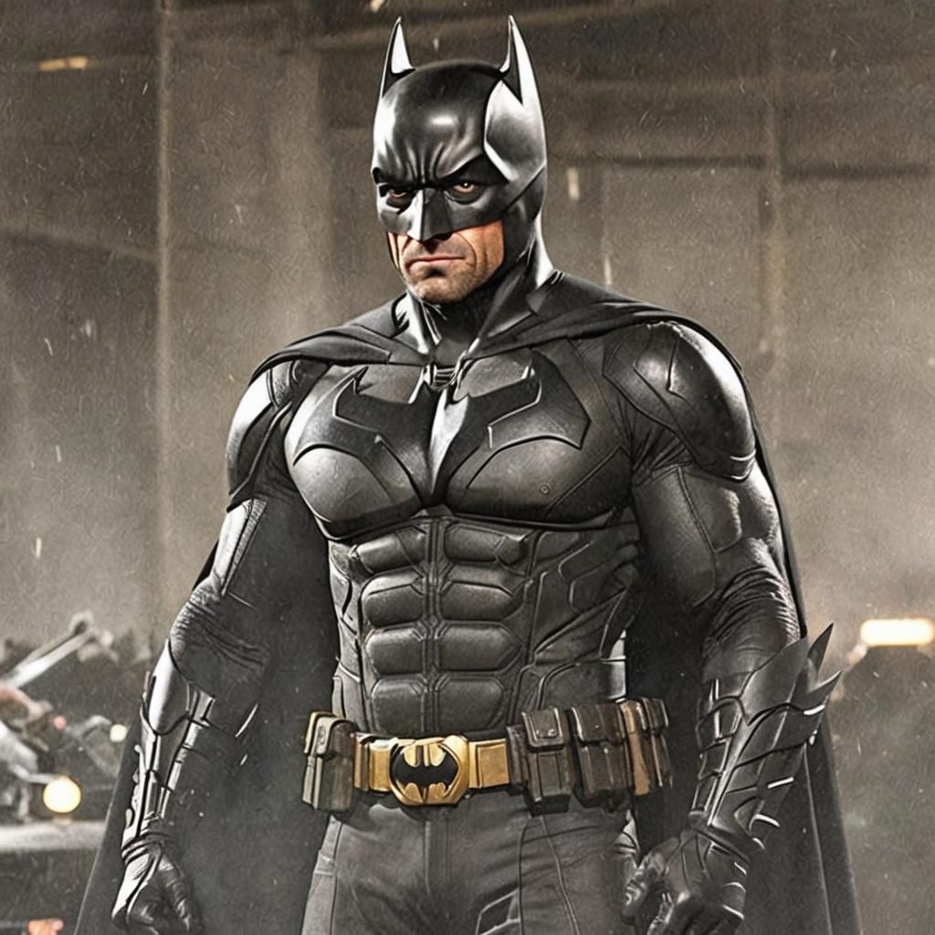 Hugh Jackman as Batman: Digital Rendering