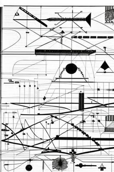 Abstract Graphic Score Inspired by Experimental Music