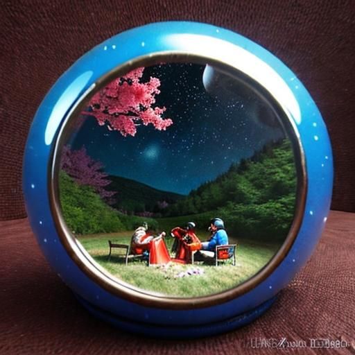 Surreal Pillow Fight Club in Art Nouveau Style