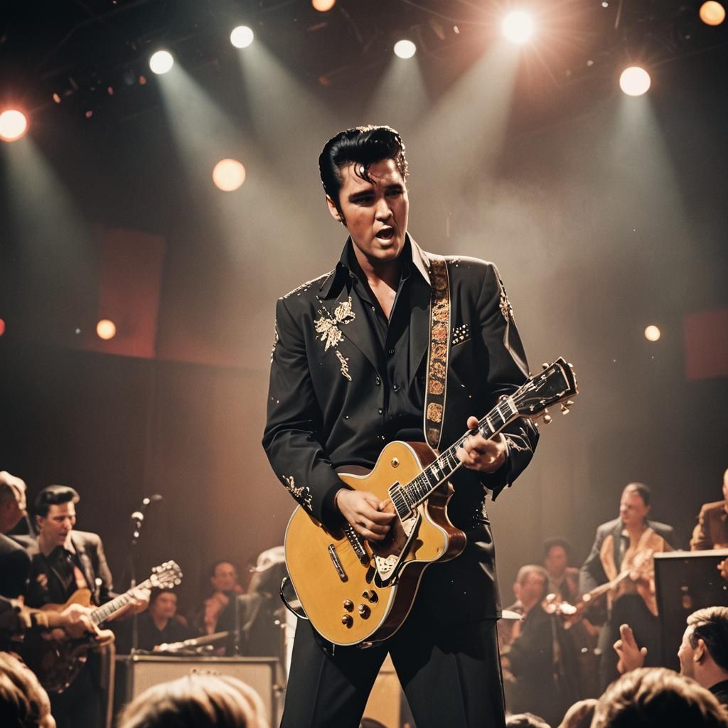 Elvis Presley Rockabilly Concert: Dynamic Stage Photography