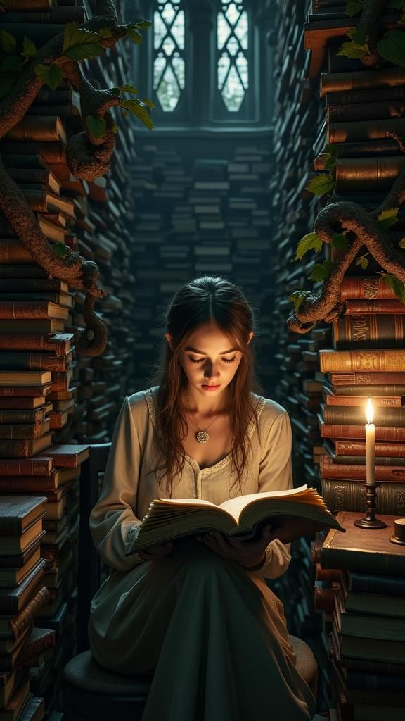 Gothic Study: A Dark Academia Vision