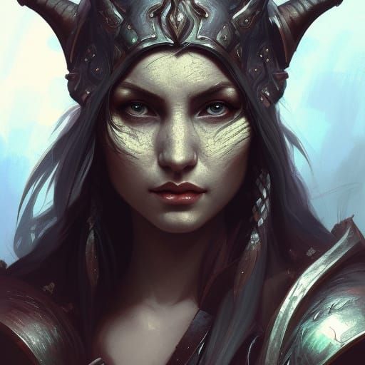 Dragonborn Barbarian Portrait in Unreal Engine 5