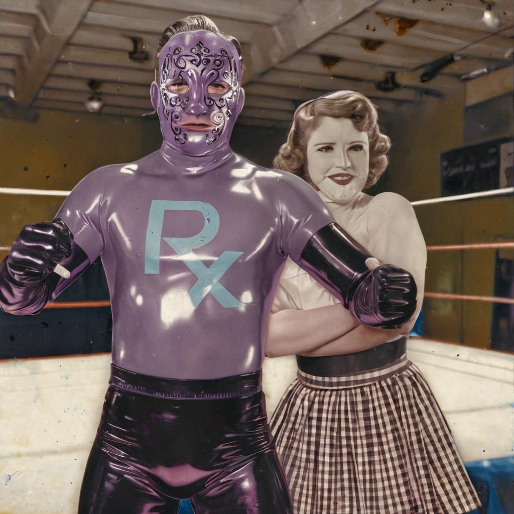 Retro 1930s Poster: Doctor Eggplant vs Gladys Gillam