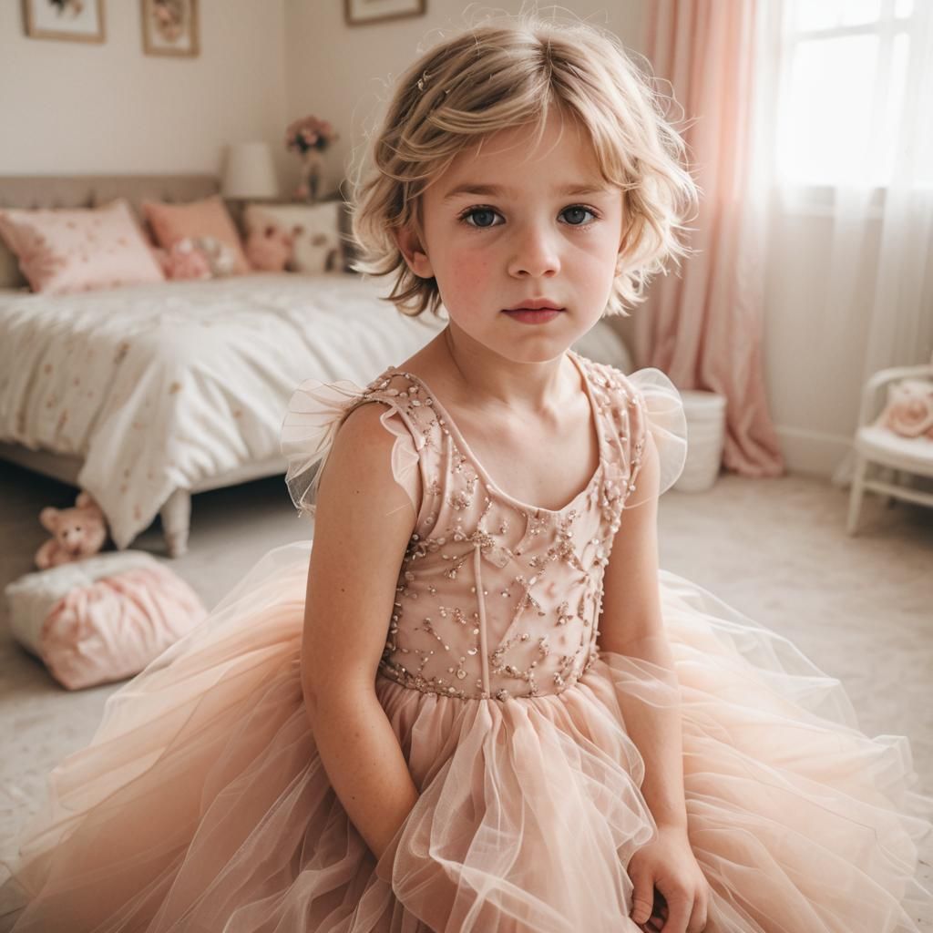 Sister's tulle dress