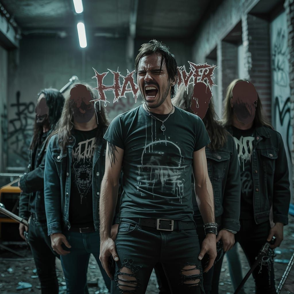 Thrash Metal Band "Hangover" Album Cover Art