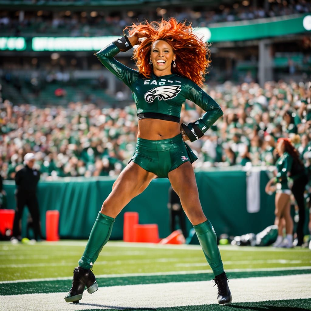 Philadelphia Eagles Cheerleader Triumphs Over Rival