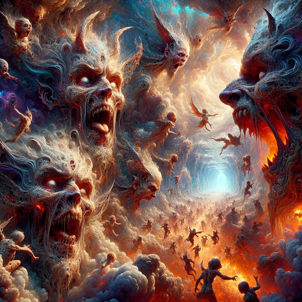 Wrath of Heaven: Hyperrealistic 8K Divine Fury