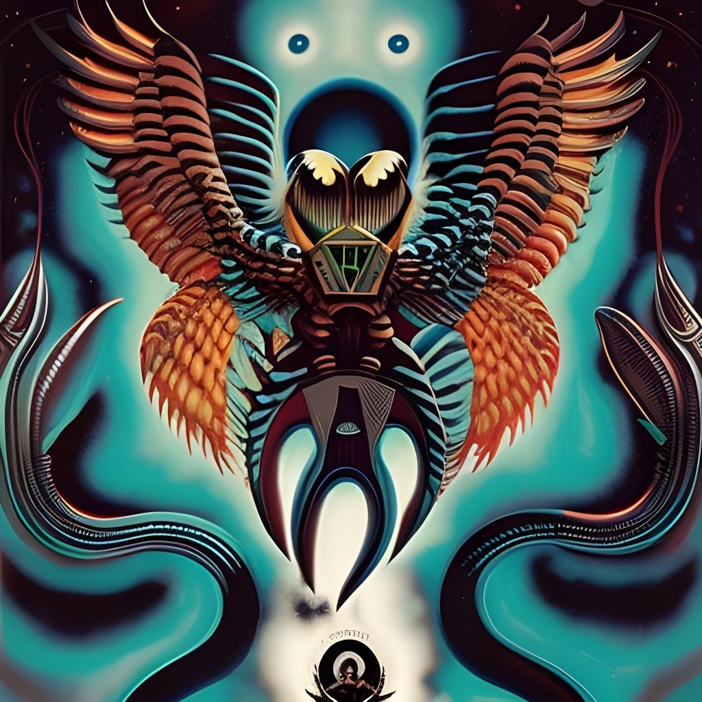 Xenomorph Owl: A Biomechanical Horror