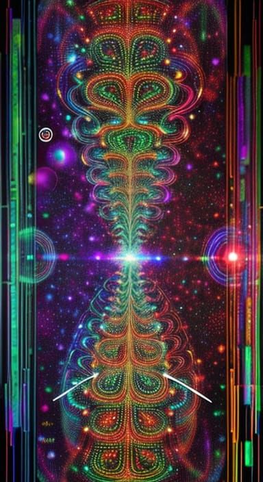 Psychedelic Pulsed Interference in Binary Sequence