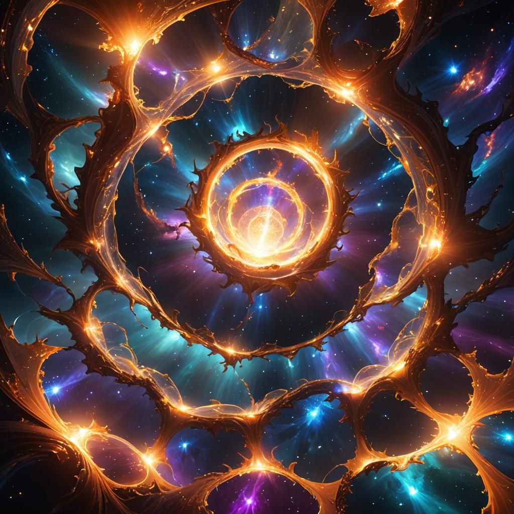 Cosmic Womb: Souls of Light in Ethereal Art