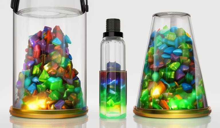 Chaotic Energy Captured in Glass Jar