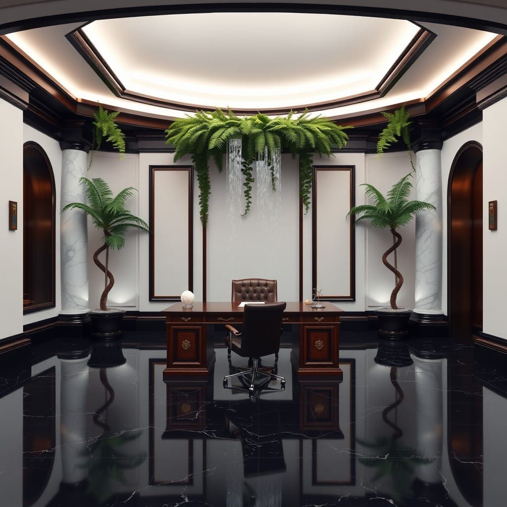 Luxury Executive Office in Modern Style