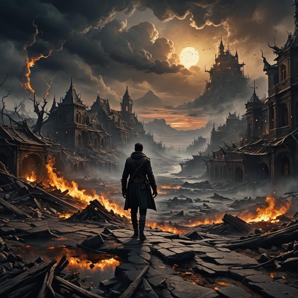 Desolate Waiting: Fantasy Concept Art in Deep Color