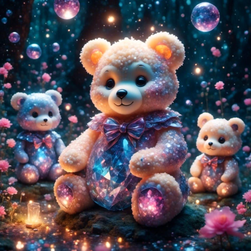Twilight Teddy Bear Picnic in Dreamy Darkness