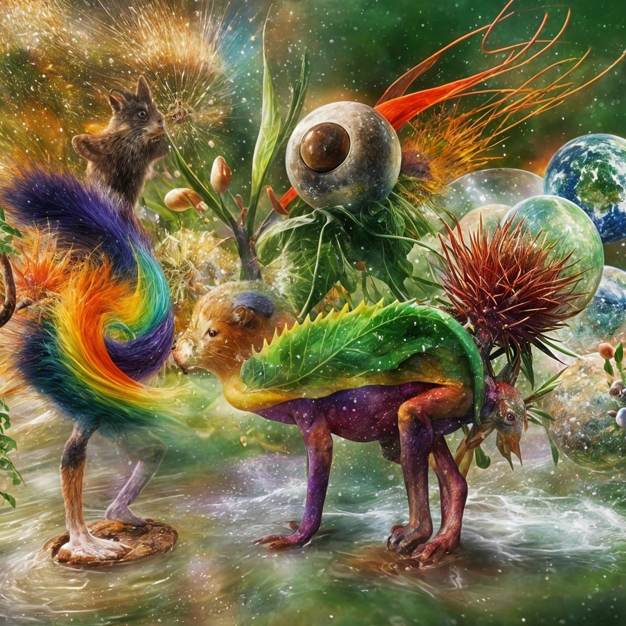 Dynamic Interplay of Life and Chaos