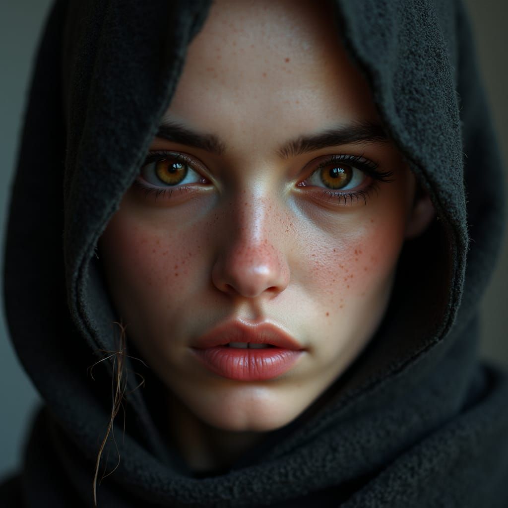 Expressive Portrait in Detailed Matte Painting Style