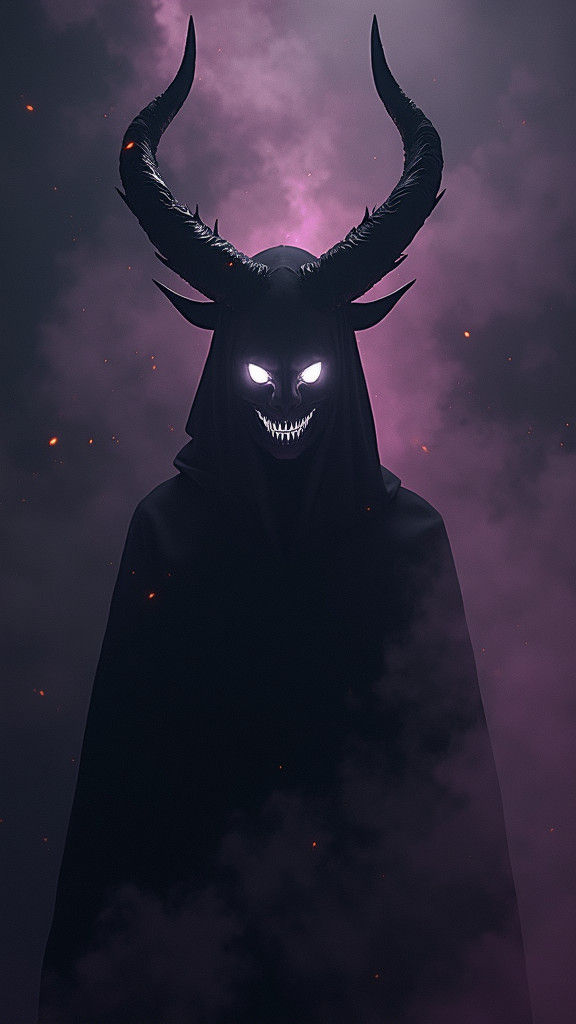 Ominous Figure in Dark Space: Fantasy Concept Art