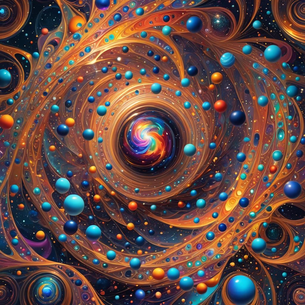 Swirling Vortex of Infinite Cosmic Dreamscape