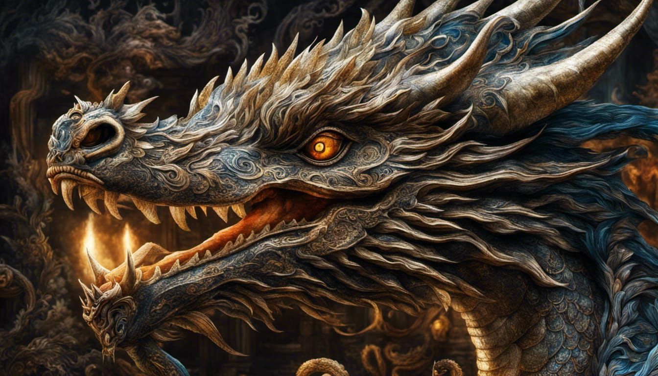 Dragon close up