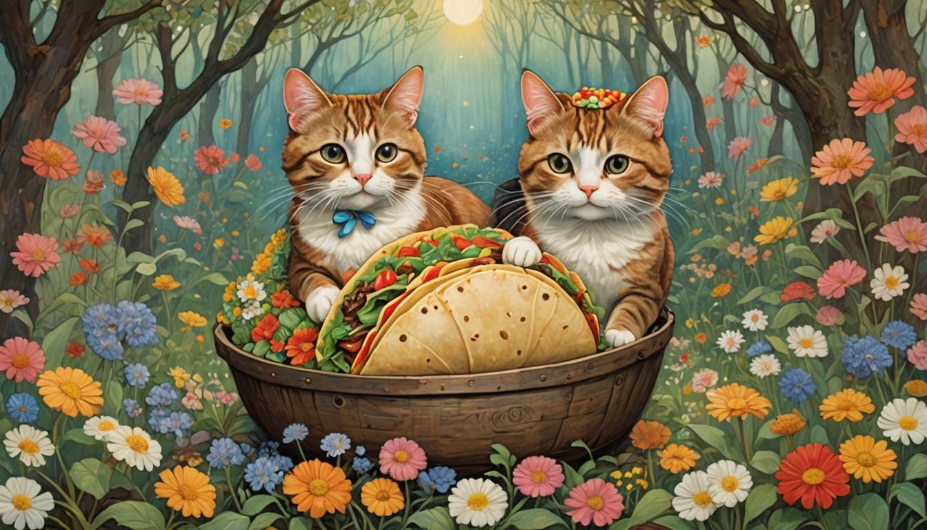 Magical Spring: Bunnies with Easter Decoration